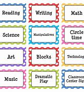 Image result for Free Printable Images of Preschool Centers