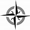 Image result for Compass Black and White