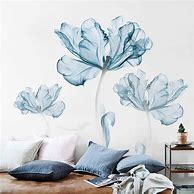 Image result for Blue Floral Wall Decals