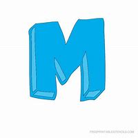 Image result for Bubble Letter M Template