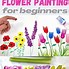 Image result for Simple Flowers On a Brown Background to Paint