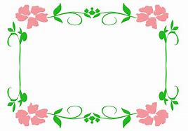 Image result for Free Pink Flower Border Clip Art