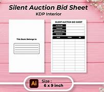 Image result for Blank Bid Sheet Form