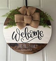 Image result for Round Wood Signs