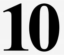 Image result for White Number 10