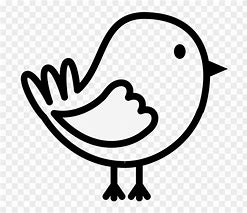 Image result for Black Outline of a Bird On a Branch