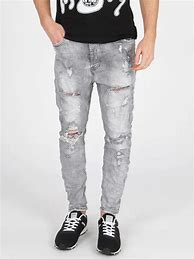 Image result for Gray Ripped Jeans Men's