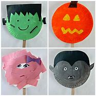 Image result for Easy Paper Plate Halloween Crafts