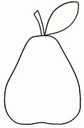 Image result for Pear Fruit Outline