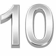 Image result for White Number 10