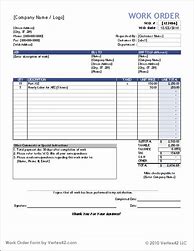 Image result for Work Order Form Template Word