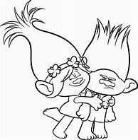 Image result for Trolls Coloring Pages Baby Poppy