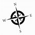 Image result for Compass Black and White