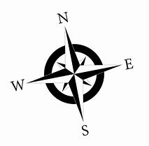 Image result for Compass Black and White