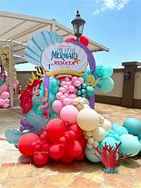 Image result for Mermaid Birthday Party Backdrop