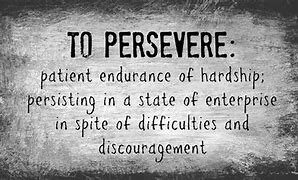 Image result for Perseverance Examples