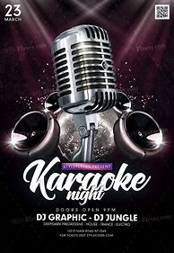 Image result for Karaoke Flyer Template