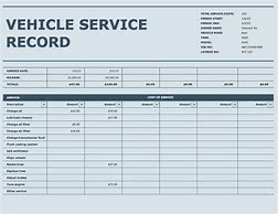 Image result for Service Record Template Excel