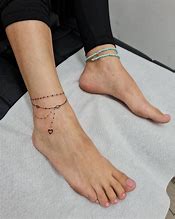 Image result for Delicate Ankle Bracelet Tattoos