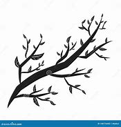 Image result for Curved Leaf Branch Silhouette