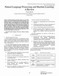 Image result for Natural Language Processing Research Papers