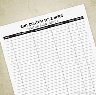 Image result for Visitor Sign in Out Sheet