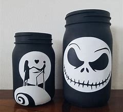 Image result for Nightmare Before Christmas Jars