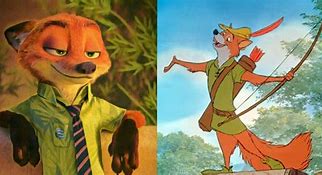 Image result for Robin Hood as a Fox in the Animated Movie