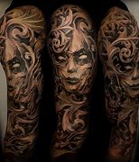 Image result for Floral Arm Sleeve Tattoo