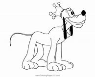 Image result for Pluto the Dog Coloring Pages