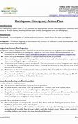 Image result for Earthquake Emergency Plan