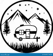 Image result for Camper with Trees SVG