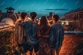 Image result for Rooftop Night Aesthetic