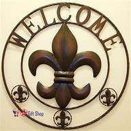 Image result for Outdoor Large Fleur De Lis Wall Decor