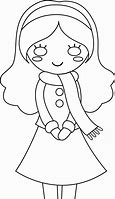 Image result for Girl Line Art