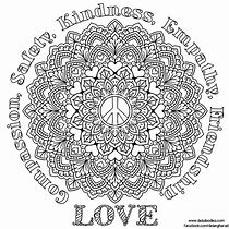 Image result for Peace Mandala Coloring Pages