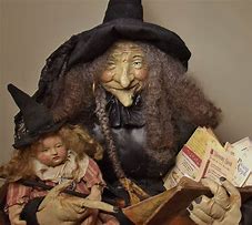 Image result for Halloween Witches Dolls