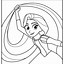 Image result for Rapunzel Black and White Coloring Pages