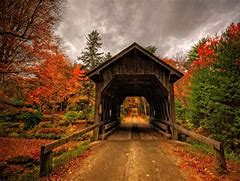 Image result for Ashland Covered Bridge in Autumn