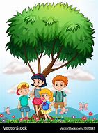 Image result for Children Sitting Under a Tree Learning From an Elder