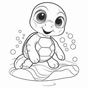 Image result for Fun Turtle Coloring Pages