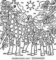 Image result for Mother and Baby Giraffe Coloring Pages