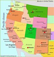 Image result for Western United States Map