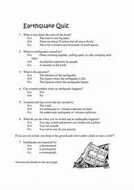 Image result for Earthquake Worksheet