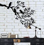 Image result for Birds On a Branch Metal Wall Art