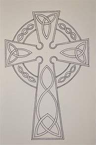 Image result for Celtic Cross Line Drawing