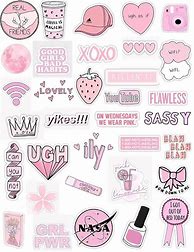 Image result for Pink Journal Stickers