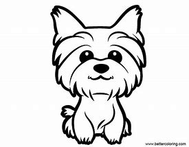 Image result for Yorkie Dog Coloring Pages