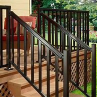 Image result for Black Metal Stair Railing Exterior