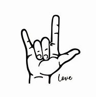 Image result for I Love You Sign Language SVG Free